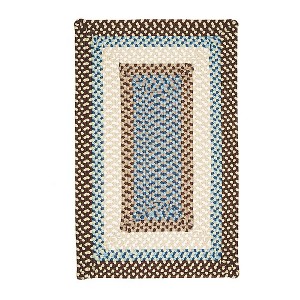 Colonial Mills Montego Braided Rug, Bright Brown 3'x5', Rectangle Shape - 1 of 4