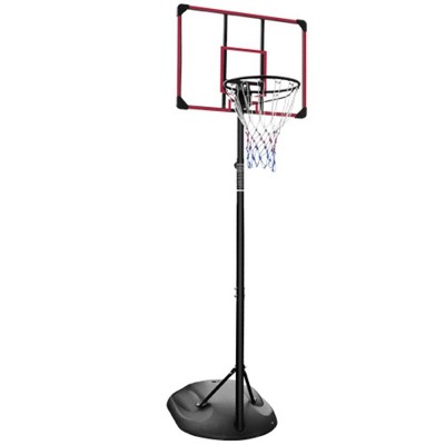 Portable Basketball Hoop, 7.5-9.2FT Height Adjustable Basketball Hoop Goal System, Outdoor Basketball Goal System with Wheels for Kids Youth Adults