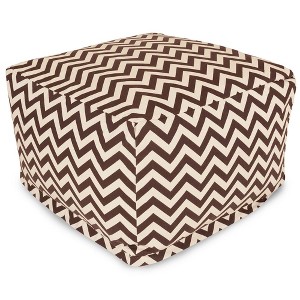 Majestic Home Goods,Ottoman Pouf Chevron - 1 of 4