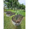 Rbied Galvanized Raised Garden Beds Outdoor, Oval Round Metal Planter Box, Anti-Rust & Easy-Setup, Quartz Grey - 4 of 4