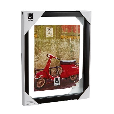 Classic Black 11x14 Wood Floating Document Frame