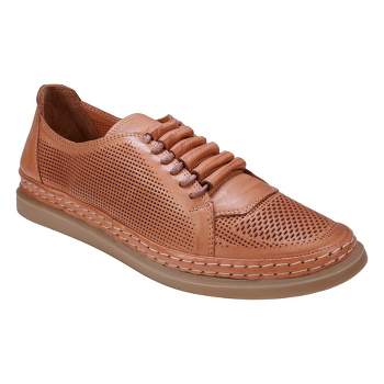 Cools 21 Oscar Hidden Lace Perforated Memory Foam Leather Sneakers