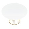 Canary Contemporary/Glam Dining Table Gold/White - LumiSource - image 2 of 4