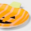 10ct Halloween Jack-O'-Lantern Pumpkin Shaped Dinner Plate - Spritz™ - 3 of 3