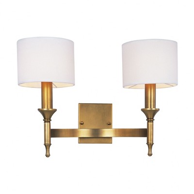 Maxim Lighting Fairmont 2 - Light Wall Light in  Natural Aged Brass