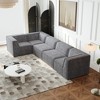 NicBex Couches for Living Room Modular L-Shaped Sectional Sofa Luxury Floor Couch Chenille Fabric Upholstered Sofa, 5 PC Free Combination - 2 of 4