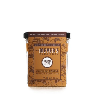 Mrs. Meyer's Clean Day Fall Large Soy Candle - Acorn Spice - 7.2oz
