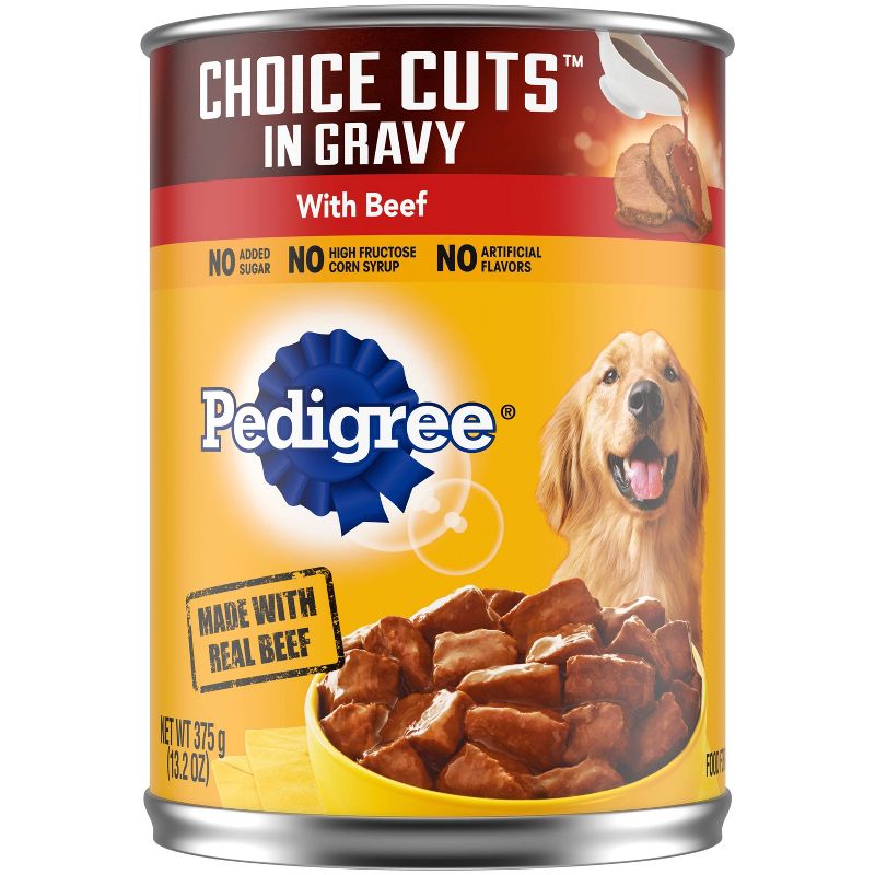 Pedigree Choice Cuts In Gravy with Beef Adult Wet Dog Food - 13.2oz, 1 of 9