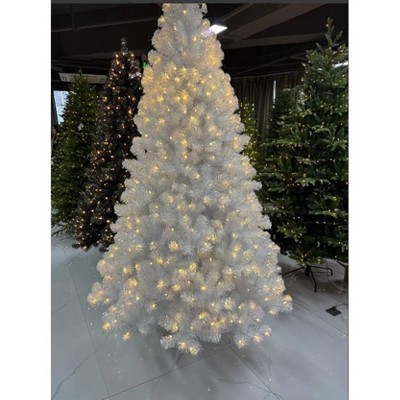 White LED Christmas Tree - 150 Lights, 288 Branch Tips w/ Metal Stand - Indoor/Outdoor Holiday Decor