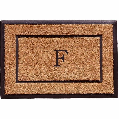 Calloway Mills 101632436F The General Monogram Doormat, 24" x 36", Letter F
