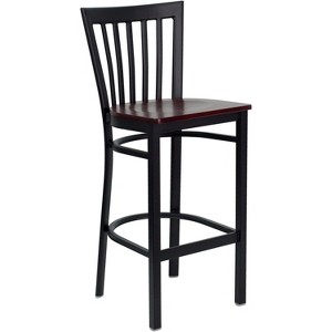Flash Furniture School House Back Metal Restaurant Barstool - 1 of 4