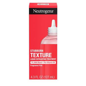 Neutrogena Stubborn Texture Liquid Exfoliant with AHA Blend & Pro-Vitamin B5 for Acne-Prone & Oily Skin - Fragrance Free - 4.3 fl oz