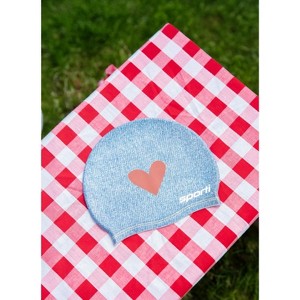 Sporti x Alex & Gretchen Walsh Blue Jean Baby Silicone Swim Cap - 1 of 4