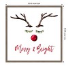 Amanti Art Reindeer Merry and Bright by Amanti Art Portfolio Canvas Wall Art Print Framed 22-in. W x 22-in. H. - 3 of 4