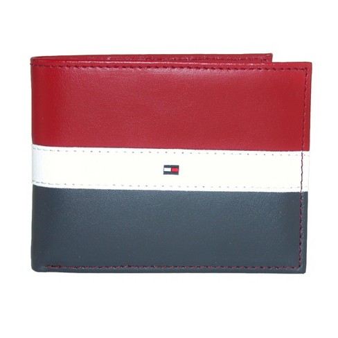  Tommy Hilfiger Men's Leather Passcase Billfold Wallet