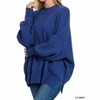 Women's Sideline Drop Shoulder Sweater - ZENANA - 3 of 3