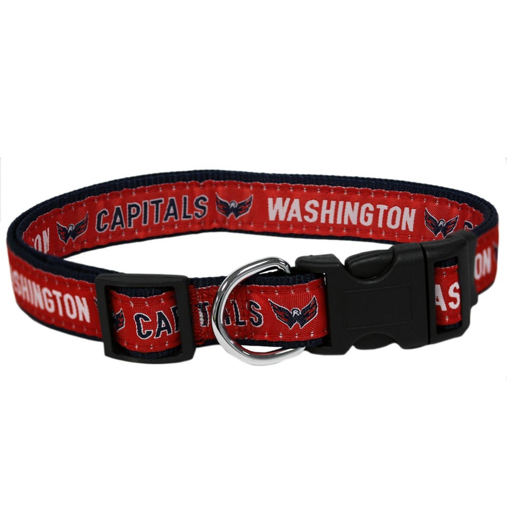 Photos - Collar / Harnesses Pets First NHL Washington Capitals Collar - L 