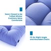 Outdoor Chair Cushions,3 Piece Loveseat Outdoor Cushions Set,Tufted/Wicker Patio Cushion for Patio Furniture All Weather,44"x19"x5" - 4 of 4