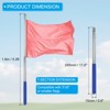 Unique Bargains Stainless Steel Extendable Portable Guide Handheld Flag Pole 4 Pcs - 2 of 4