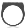 Pompeii3 1Ct Black Diamond 5-Stone Men's Ring in 10k Black Gold - 3 of 4