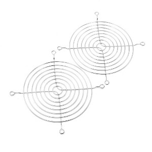 Unique Bargains 2 x Metal Wire Finger Guard Grill for 120 x 120mm Computer Case Fan - 1 of 4