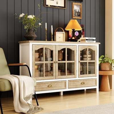 Famapy Retro - style Brown Pantry Cabinet: An All - in - One Solution for Elegant Home Storage