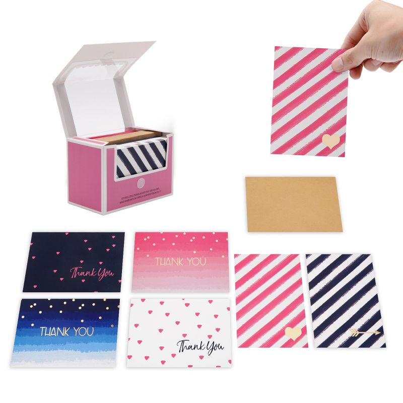 Outshine Co Blank Note Cards with Envelopes and Seals in Storage Box, 3 of 17