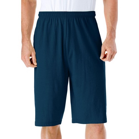 Kingsize Men's Big & Tall Lightweight Extra Long Jersey Shorts - Big ...