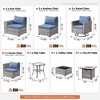 XIZZI Premium Outdoor Swivel Chair Sofa Set in 7 Colors, Modular Patio Seating with Swivel Chairs, Add-Ons Like Coffee Table and Fire Pit - 2 of 4