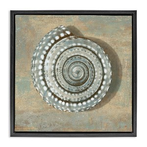 Stupell Industries Spiral Shell Beach Objects Design, 25" x 25" - 1 of 4