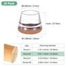 Unique Bargains Silicone Cups Round Felt Furniture Pads for Hardwood Floors 24 Pcs - 3 of 4