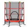 APRILSOUL Red Indoor Trampoline for Kids with Safety Enclosure for 3-10 Year Olds, Indoor and Outdoor Use - 4 of 4