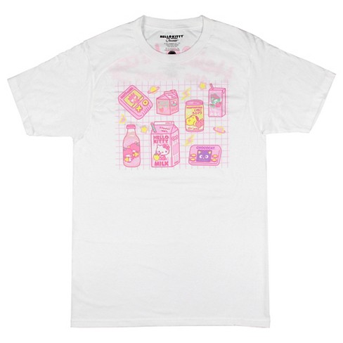 Hello Kitty And Friends Womens' Snacks And Games Grid Design T