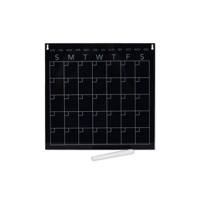 12" x 12" Acrylic Dry Erase Calendar Blue - New View