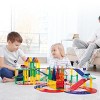 PICASSO-TILES 80 PC Race Track Theme, Magnetic Tiles Set Building Block & Magnetic Tiles, Building STEM Toy for Kids 3+ - 2 of 4