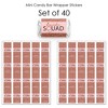 Big Dot of Happiness Bride Squad - Mini Candy Bar Wrapper Stickers - Rose Gold Bridal Shower or Bachelorette Party Small Favors - 40 Count - 3 of 4