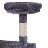 JUJABU Gray Cat Tree Cat Tower with Scratching Ball - 4 of 4