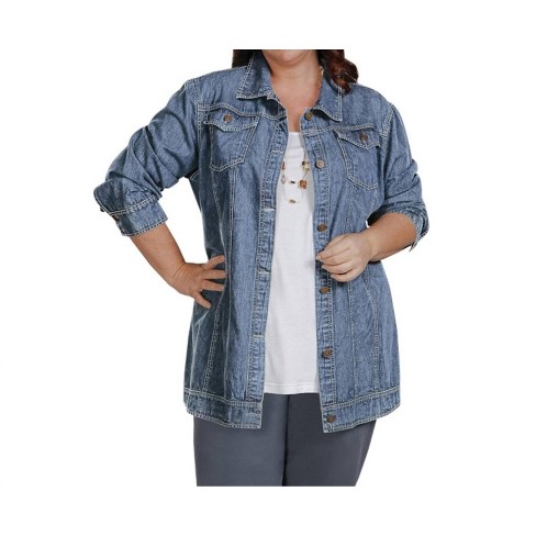 Women s Rydel Denim Jacket Plus Size On The Plus Side 1x Target