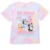 Seven Times Six Disney Bluey Shirt Girls' Bluey and Friends Tie Dye Crewneck T-Shirt Multicolored - 4 of 4