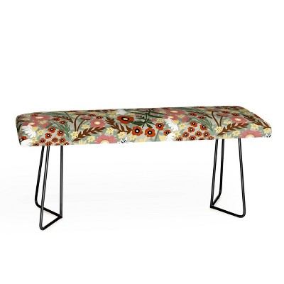 Marta Barragan Camarasa The Leafy Garden Bench - Deny Designs
