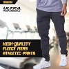 Ultra Performance Mens 3 Pack Open Bottom Sweatpants with Pockets, Casual Sweatpants for Men - 3 of 4