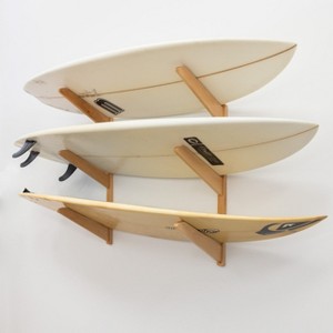 StoreYourBoard TidyTimber Surfboard Storage Wood Rack | Holds 3 Surfboards - 1 of 4