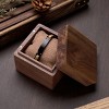 Stainless Steel and Walnut Wood Bracelet with Buckle Clasp, Lightweight Stylish Accessory for Women and Men - 2 of 4