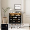 ALEXOUN 5-Tier Shoe Storage Cabinet with Doors - Wooden Shoe Organizer with Adjustable Shelves & Anti-Tip Design for Entryway, Hallway,Small Spaces - 4 of 4