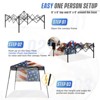 EAGLE PEAK 8x8ft Pop Up Canopy with Sidewall, 8x8 Base 6x6 Top - 2 of 4