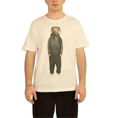 Elevenparis Mens Rap Dog Graphic T-Shirt