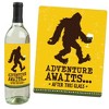 Big Dot of Happiness Sasquatch Crossing - Bigfoot Party or Birthday Party Decorations for Women and Men - Wine Bottle Label Stickers - Set of 4 - 2 of 4