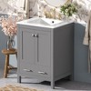 Whisen 30 in. Bathroom Storage Cabinet Bathroom Vanity with 2 Soft Closing Doors and Drawer, Powerful Storage Function - 2 of 4