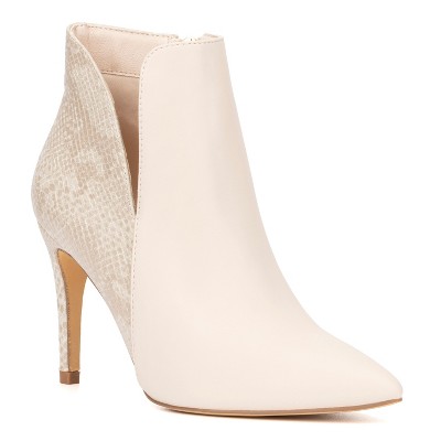 New York & Company Women's Emani Bootie - 8.5, NUDE/NUDE