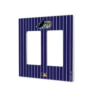 MLB Cooperstown East Teams Pinstripe Hidden-Screw Light Switch Plate for Double Rocker - 1 of 4